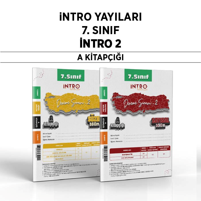 İNTRO 07.SINIF SÜREÇ DEĞ.(SDS) SAY/SÖZ 2-A - 25-26